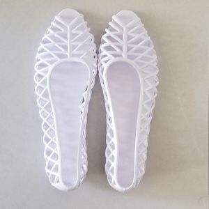 American Apparel Jelly Lattice Flat Sandals